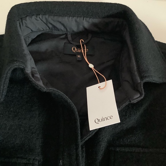 Quince NWT Merino Wool Shirt Jacket Black Multiple Sizes - Picture 16 of 16